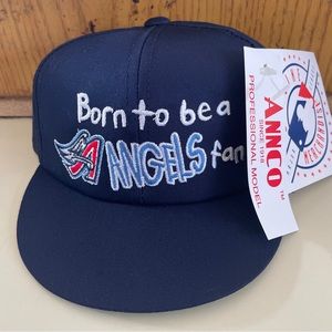 Anaheim angels infant hat retro 90s rare NWT “ born to be an angels fan “